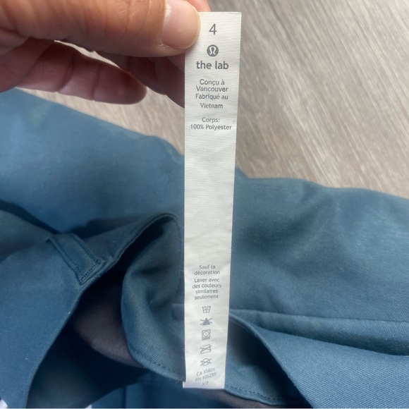 Lululemon The Lab Straight Leg Pants Size 4 Dark Teal Trousers - Picture 11 of 11